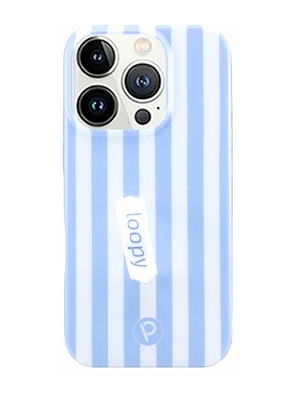 NWT Loopy BLUE STRIPES iPhone 15 Pro Max Phone Case - Righty